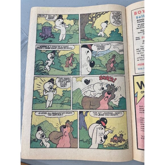 Harvey Comics Casper And Wendy #4 March 1973 Vintage Spooky Bagged Boarded - Picture 6 of 8
